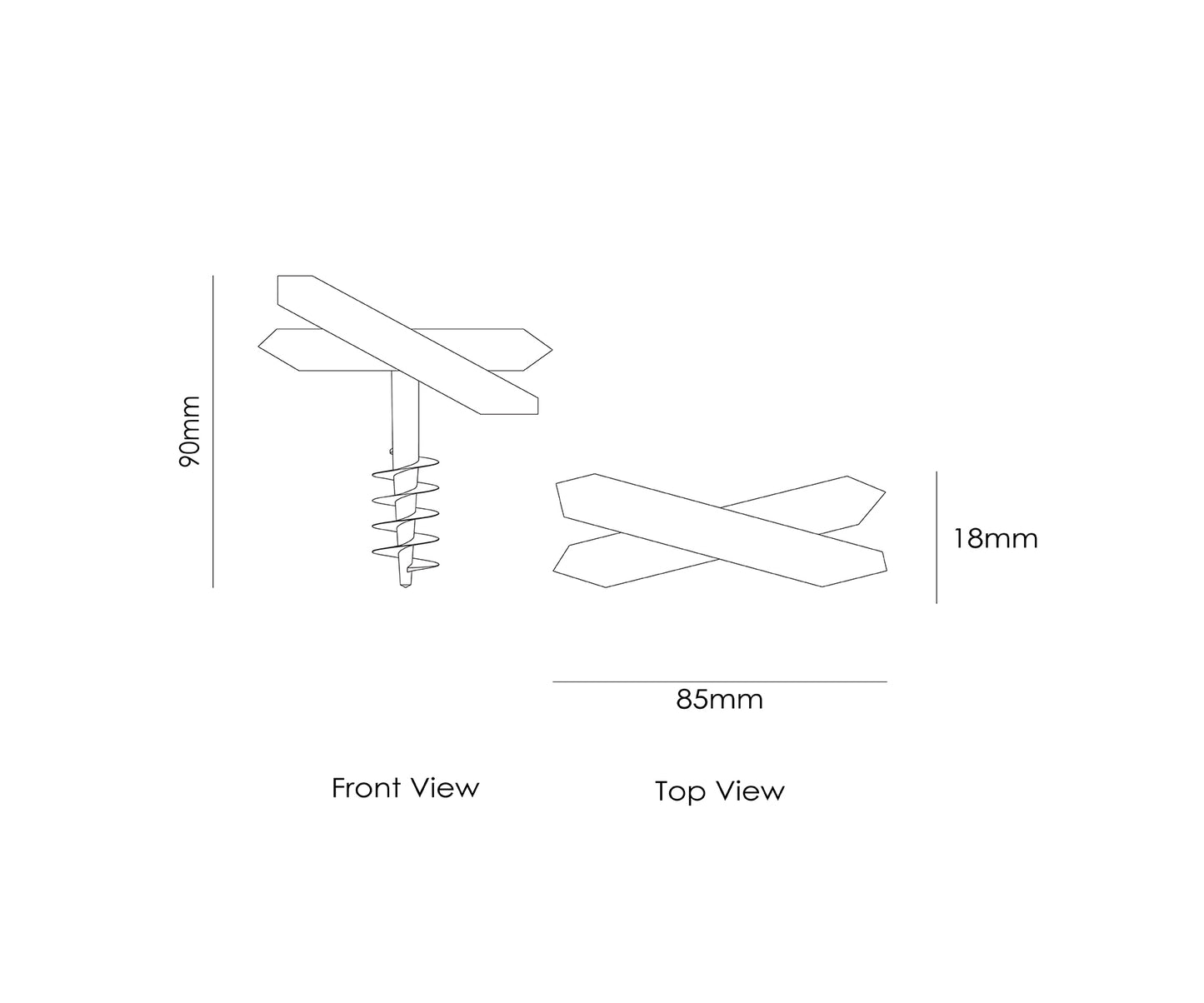 Stainless Steel Pica Corkscrew